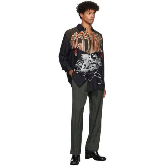 Our Legacy Angel of Wisconsin Above Shirt Size 52, US 42 Large Mens Black NWT - Picture 16 of 16